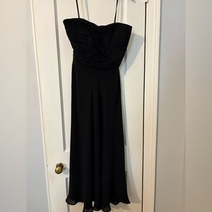 Lauren black strapless gown